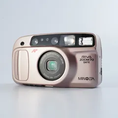 完動品★MINOLTA 140 RIVA ZOOM フィルムカメラ 動作確認済み Minolta Freedom Zoom 140 Date 35mm camera w/ case (serial