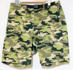 【中古】 GRAMICCI メンズハーフパンツ L GRAMICCI/ハーフパンツ/L/緑 グリーン/迷彩 カモフラージュ/gmp-16s003