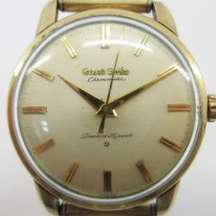 GRAND SEIKO グランドセイコー 腕時計 J14070 アップライト文字盤 ファーストモデル K14GF GP/手巻き 社外ベルト 【中古】【送料無料】
