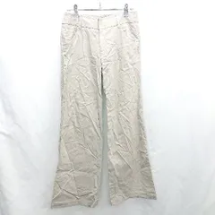 ◇ ⊂ LAUTREAMONT ロートレアモン 生地薄手 ワイドパンツ サイズ1 ライトグレー系 レディース E  【1501230005128】