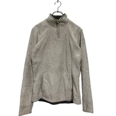 THE NORTH FACE ハーフジップ フリースジャケット S レディース ライトグレー ノースフェイス 古着卸 アメリカ仕入 a603-5607