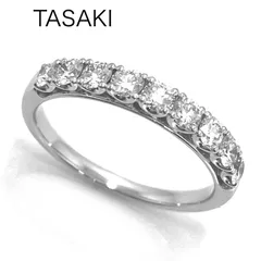 保証書付TASAKI 0.79ct ダイヤモンドリングpt900 12号