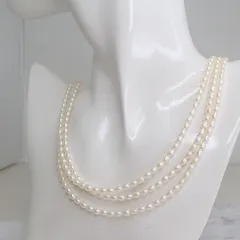 けしパールロングネックレス SILVER