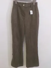 ◇ JEANASIS ジーナシス ヌバック フレア パンツ サイズM ダークブラウン レディース P  【1210200008891】