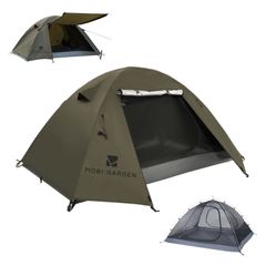 テント ソロテント キャンプテント 1-2人用 二重層 軽量 GARDEN