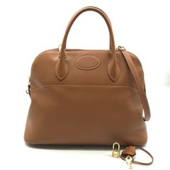良品 HERMES エルメス ボリード35 OX刻印 2WAY ハンド ショルダー バッグ カバン 鞄 ブラウン dd7