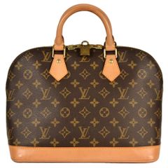 ルイヴィトン LOUIS VUITTON アルマPM ハンドバッグ モノグラム キャンバス M51130 ブラウン FL0041 旧型 レディース【中古】