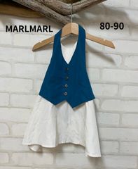 子供服　ブランド　美品　マールマール　MARLMARL  エプロン　80-90㎝　ベビーエプロン　可愛い　おしゃれ　キッズ