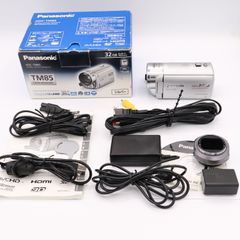 パナソニック デジタルハイビジョンビデオカメラ TM85 内蔵メモリー32GB ソリッドシルバー HDC-TM85-S　#250603_VR1212325