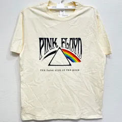新品 PINK FLOYD ピンクフロイド レインボー Tシャツ バンドTシャツ バンティー アーティストTシャツ ロック プログレ  メンズ ユニセックス 半袖 夏物 夏服 おしゃれ かっこいい アプリコット ホワイト プリント デザイン アメカジ USAのサムネイル