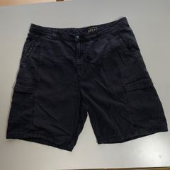 w38 トミーバハマ　リラックスフィット　ブラックカーゴパンツ　ショーツ　メンズライク