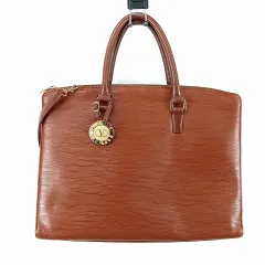ヴァレンティノ ガラヴァーニ VALENTINO GARAVANI レザー 2WAY トート ショルダー ビジネス バッグ 鞄 かばん 茶 ブラウン  ☆AA★のサムネイル