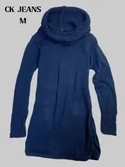 CALVIN KLEIN JEANSカルバンクラインジーンズ ニットタートルネック コットン100% M