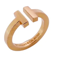 週末値下❣️ティファニー TIFFANY&Co. Tスクエアリング Tワイヤー ☆Tiffany & Co☆ Tiffany T スクエアリング (Tiffany & Co/指輪