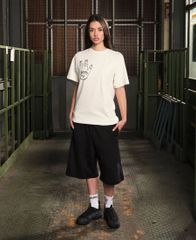 GRIMEY PEACE WITHIN THE GLITZY GRILLZ Tシャツ【OFF WHITE】 (L・XL)(グライミー 服 通販 メンズ 大きいサイズ TEE T SHIRTS 半袖 ショートスリーブ)