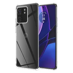 【改良強化版】For motorola edge 40 ケース モトローラ edge 40 ソフトケース 【larfbulroc】クリスタル クリア 透明 TPU素材 保護カバー motorola edge40 対応 (4角保護) 0のサムネイル