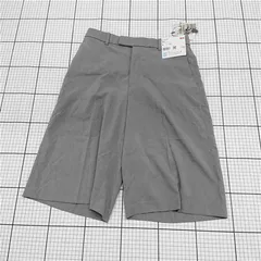 ◇ ⊂ 未使用 UNIQLO ユニクロ 感動バミューダショーツ サイズM グレー レディース E  【1509100076940】