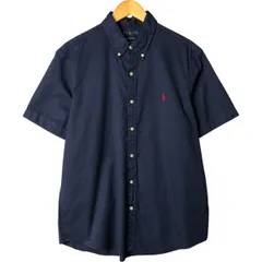 古着 ラルフローレン Ralph Lauren CLASSIC FIT 半袖 ボタンダウンシャツ メンズL相当/eaa580012