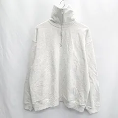 ◇ ⊇ WYM<!-利用不可文字-!>LIDNM ウィム バイ リドム ハーフジップ ハイネック 長袖 トレーナー サイズM ライトグレー メンズ E  【1501230020282】のサムネイル