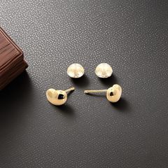 ジュエリーマキ K18 ハート クラブ ピアス ゴールド オーダー品 刻印 