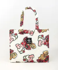 【HYSTERIC MINI / ヒステリックミニ】Square Bag / トートバッグ WHITE MINIver. ランダムステッカー付き
