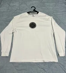 US XL Nike(ナイキ） STUSSY(ステューシー) ビッグ スウッシュ 長袖 Tシャツ 白 NIKE×ステューシー