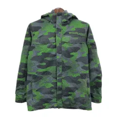 Columbia コロンビア マウンテンパーカー アウトドア 迷彩 グリーン (メンズ L) 中古 古着 Q8952