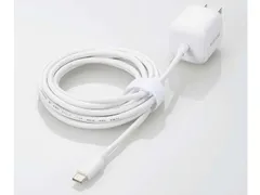 【新品・2営業日で発送】ELECOM エレコム AC充電器／USB-Cケーブル一体／2.5m／ホワイト(MPA-ACCP7520WH)
