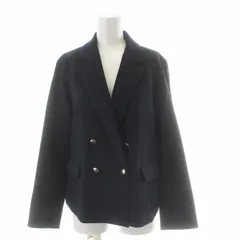 ジルバイジルスチュアート JILL by JILLSTUART 21AW ウーリッシュフラノセットアップ テーラードジャケット センターベント M 紺 ネイビー /TR17のサムネイル