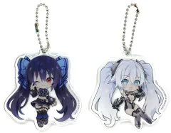 【中古】キーホルダー [単品] ノワール＆ブラックハート アクリルキーホルダーセット 「Switchソフト 超女神信仰 ノワール 激神ブラックハート ファミ通DXパック」 同梱特典