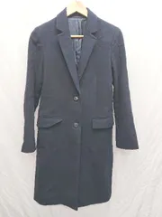 ◇ UNIQLO ユニクロ 長袖 ウールカシミヤチェスターコート サイズM ネイビー レディース メンズ P  【1407260021902】のサムネイル