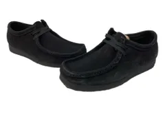 クラークス Clarks 22年製 Wallabee BLACKSUEDE ワラビー ブラック スエード ブーツ モカシン 7 1/2G 黒 26773 メンズ靴 ブーツ ワーク ブラック 26cm 104S-712