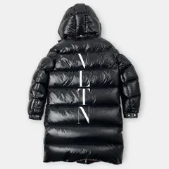 MONCLER VALENTINO モンクレール ヴァレンティノ VLNT バックロゴ ダウンコート QBCCPM0B4AB 黒 赤 40 / J&NREUSE レディース アウター