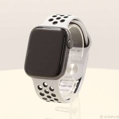 〔中古品〕 Apple Watch SE 第1世代 GPS 44mm スペースグレイアルミニウムケース ピュアプラチナム／ブラックNikeスポーツバンド【276】