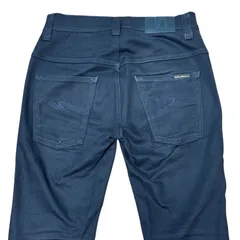 NUDIE JEANS THIN FINN NJ3395 ストレッチ スリム テーパード スキニーデニム ブラック メンズM サイズ30 ヌーディージーンズ