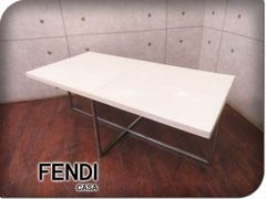 FENDI CASA/フェンディカーサ　IDC大塚　CA11/2　本革張り　クロコ型押　センターテーブル