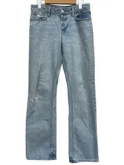 POLORALPH LAUREN (ポロラルフローレン) デニムパンツ ジーンズ ストレート ダメージ加工 327163733HX4 160 ライトブルー レディース/045