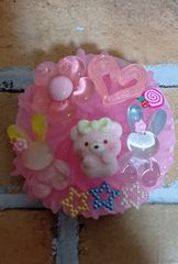 再販不可。ハート☆ぷっくりうさぎ☆レジンヘアゴムブローチ - メルカリ