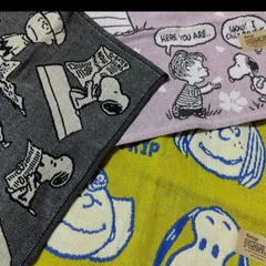 【SNOOPY】大きめタオルハンカチ3枚