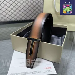【今日WTO】Tom Ford デュアルフェイス 頭層牛皮ベルト-1-TD59