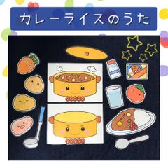 ペープサート カレーライスのうた ラミネートシアター