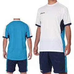 アスレタ(ATHLETA) プラクティス上下セット 02391 Lサイズ ホワイト/Fサックス/ネイビー