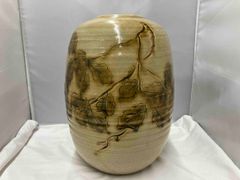 中国 磁州窯白磁 鉄絵花卉文瓶 M 6321C - メルカリ