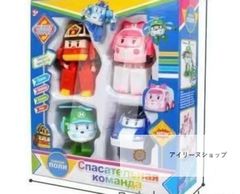 【新品未使用】ロボカーポリー 変形変身4体セット 新品未開封品#アイリーヌショップ