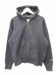 チャンピオン CHAMPION 24FW リバースウィーブジップフーデッドスウェットシャツ ジップパーカー 青単色タグ 復刻 ネイビー XL