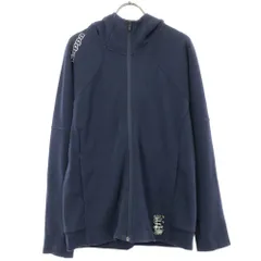 カッパ 長袖 ジップパーカー M ネイビー Kappa メンズ