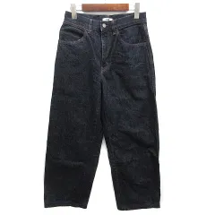 ユニクロ ユー UNIQLO U ワイドフィット カーブ ジーンズ デニム パンツ ブルー 26 416280