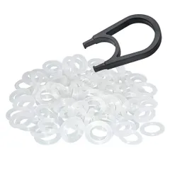 メカニカル キーボード 静音化リング 耐用シリコン O-Ring 145PCS & キーキャップ引き抜き工具 (白色)のサムネイル
