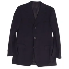 ジャンニヴェルサーチ GIANNI VERSACE ジャケット テーラードジャケット シングル ウール アウター メンズ 48(M相当) ブラックのサムネイル