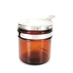 MASUIZ 万能壺 昭和レトロ ガラス 容器 硝子 古道具 アンティーク風雑貨 入れ物 壺 万能ツボ 瓶 コットンケース